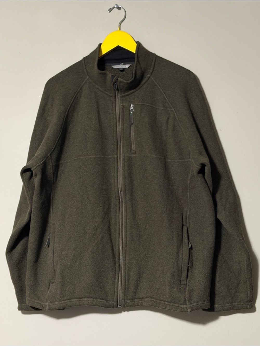 Smartwool khaki green fleece jacket Size XL